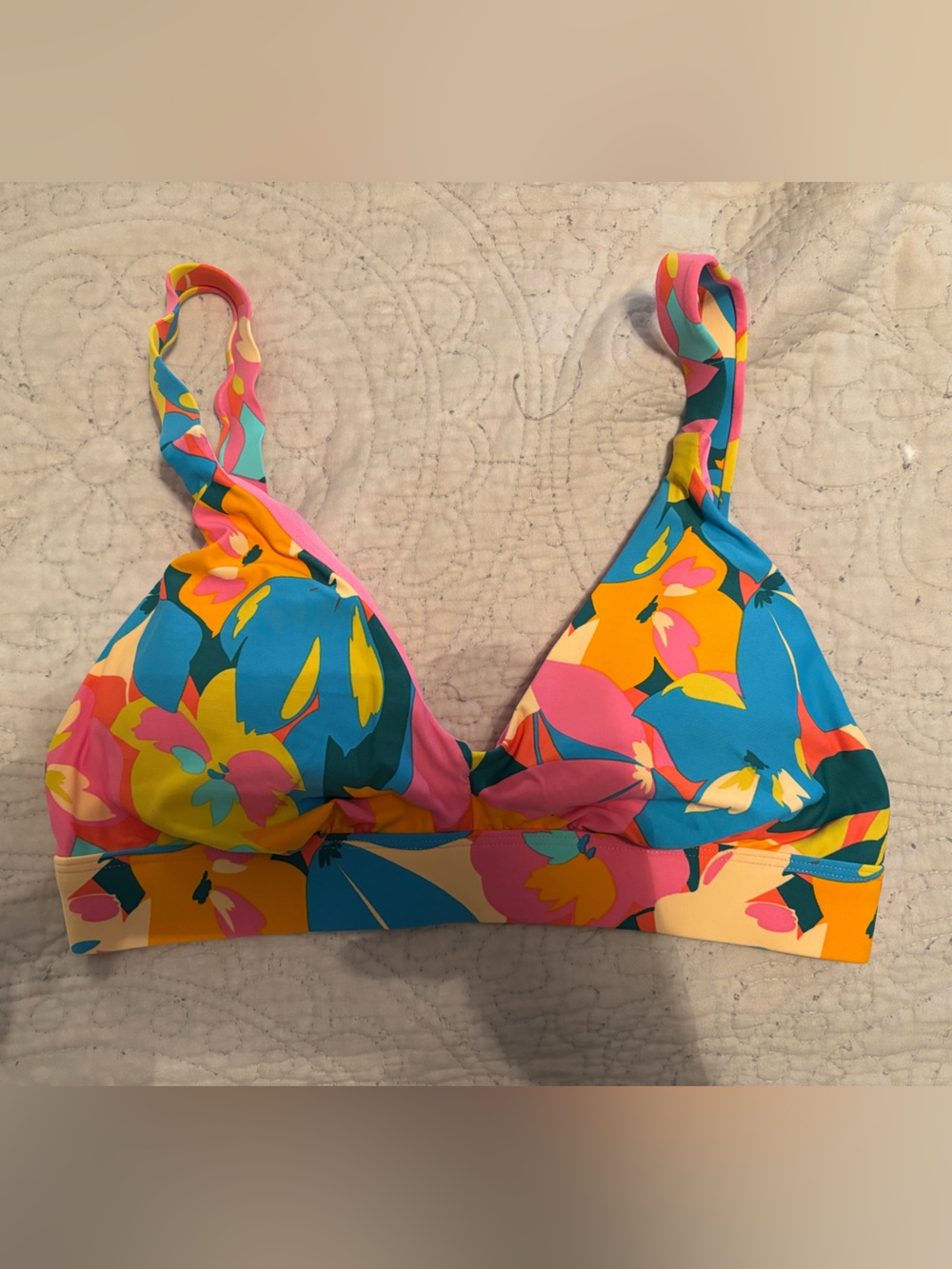 Anne Cole Floral Print Bikini Top